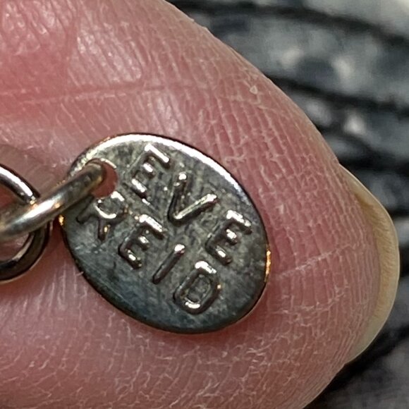 EVE REID Vintage 80s Black Gold Sequin Flower Convertible Pin & Hair Barrette - Picture 10 of 14